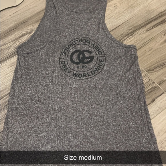 Obey Women's Graphic Tank Tops - Black, Gray, White BUNDLE - Picture 3 of 5